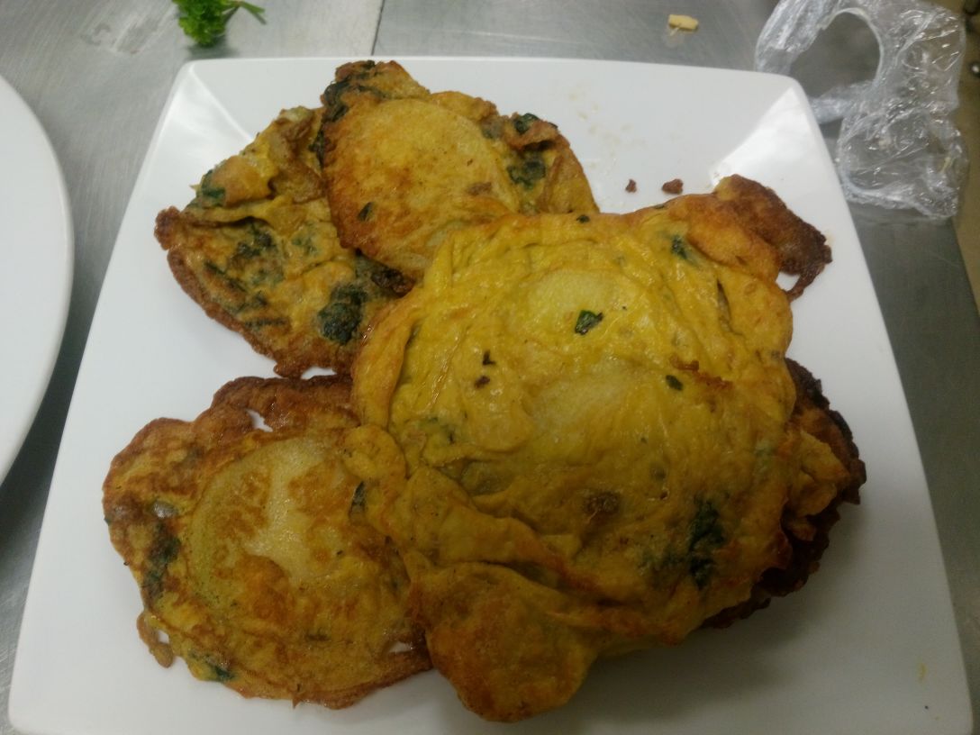 DIY Potato and Spinach or silverbeet Frittata